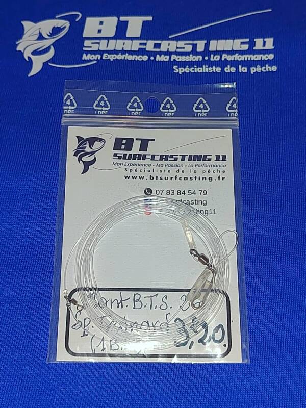 Montages "BT SURFCASTING" Spéciales Trainards en 2m.