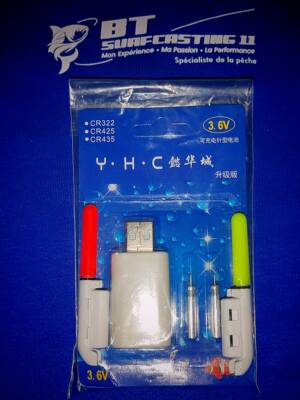 * Kit Indicateurs de Touches Lumineux Rechargeables Adaptable s sur Scion de Canne.