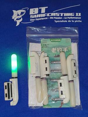 * Kit d'Indicateurs de Touches Lumineux Verts avec Piles Rechargeables.